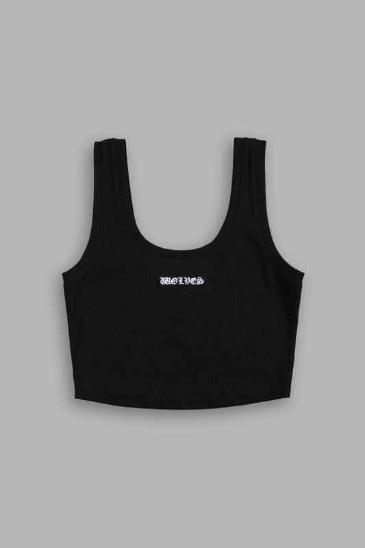 CHOPPER CLASSIC RIBBED TANK IN BLACK