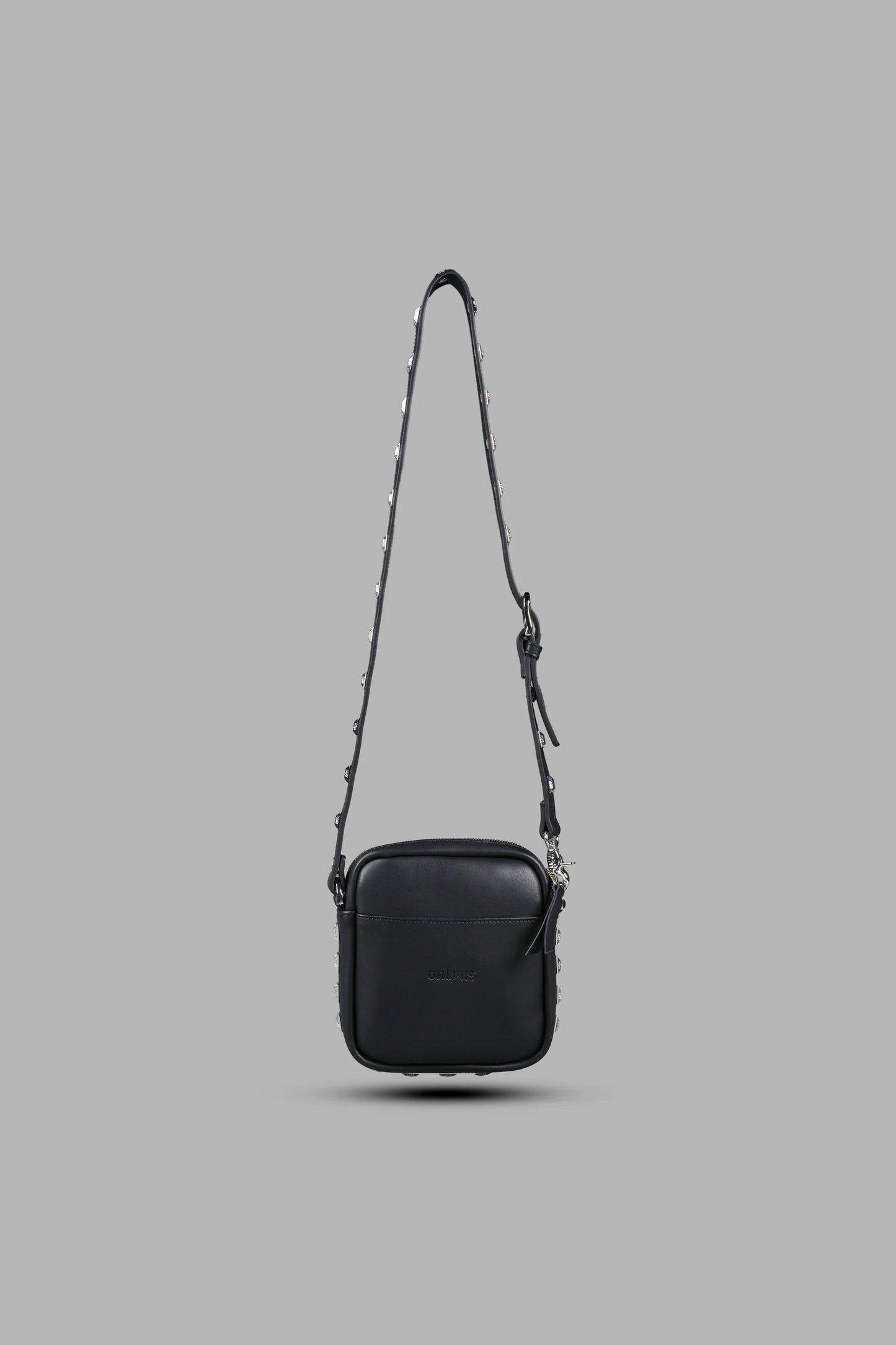 Wolves OnlyUs Slim Leather Side Bag in Black