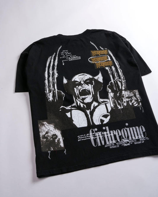 IN CHAOS WE BLOOM 199X OVERSIZED TEE IN BLACK