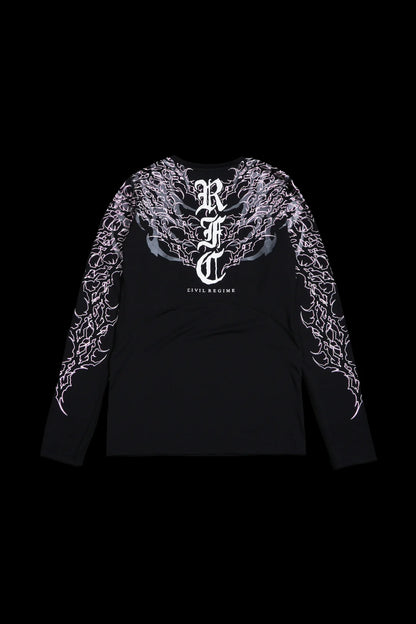 ANARCHY FLEX L/S COMPRESSION TEE IN BLACK