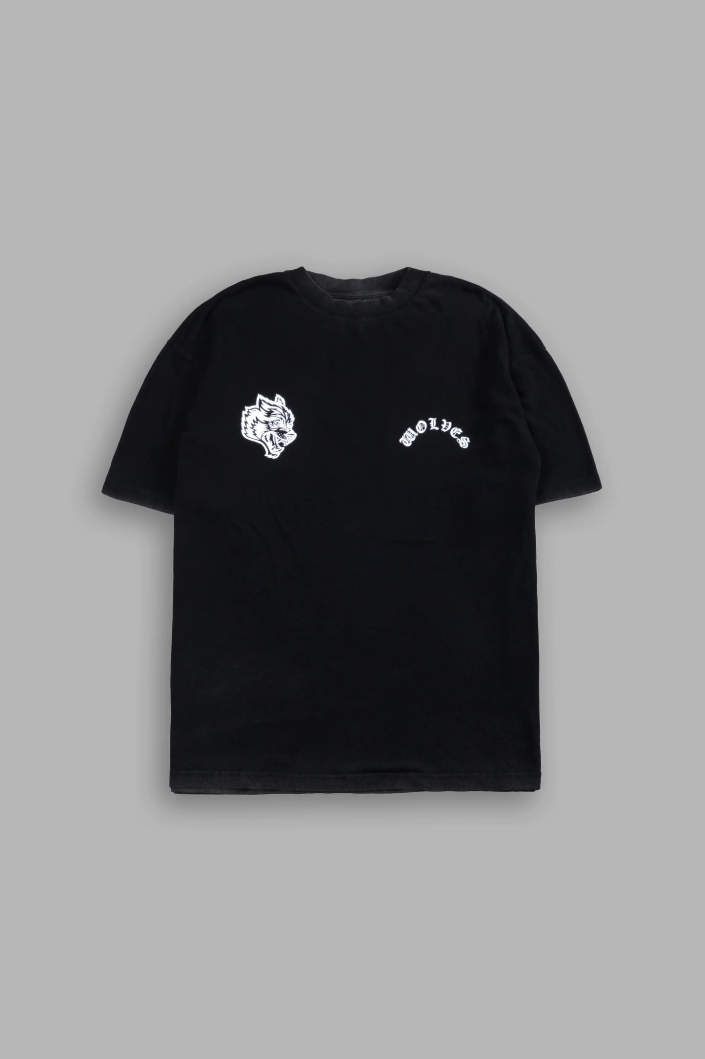 Crossed Hearts Premium Oversized Tee in Black