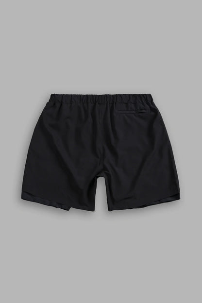 Dual Compression Shorts in Black