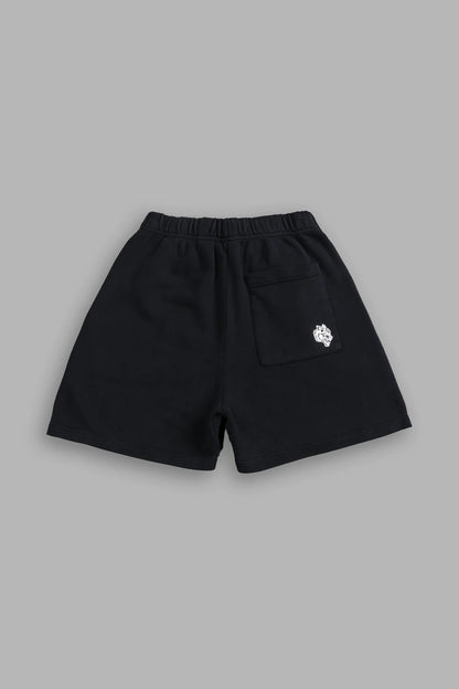 MANTRA POST LOUNGE SWEATS SHORTS IN BLACK