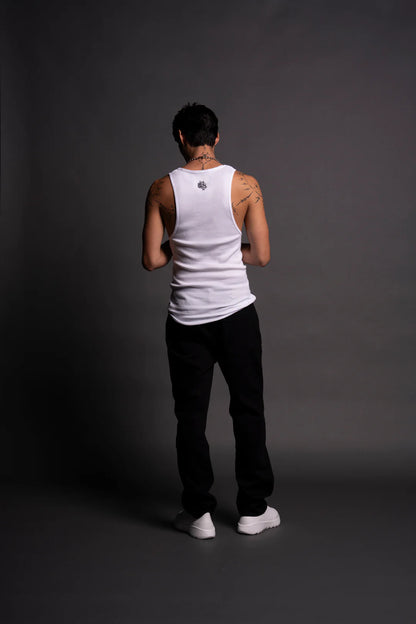 SSDDNFGU "RIBBED" TANK IN WHITE