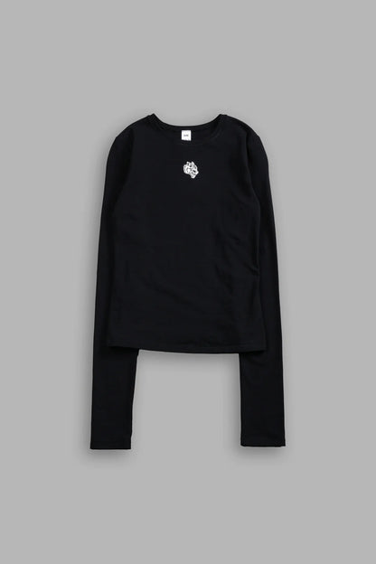 SINGLE WOLF "EDEN" L/S TEE IN BLACK