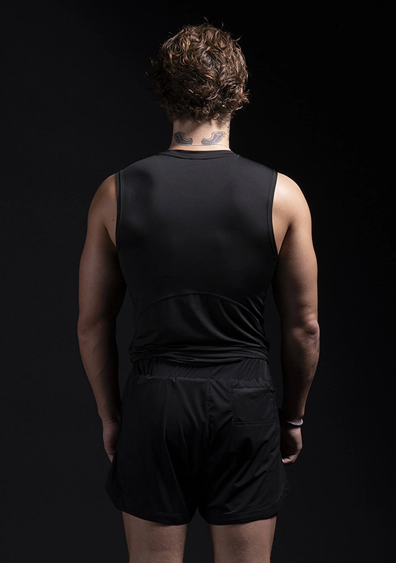 METAL DEATH V2 SLEEVELESS COMPRESSION SHIRT IN BLACK