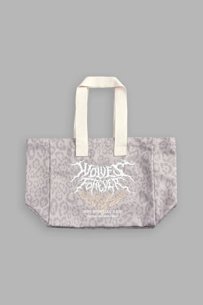 IRON PACK MINI TOTE BAG IN CLAY LEOPARD