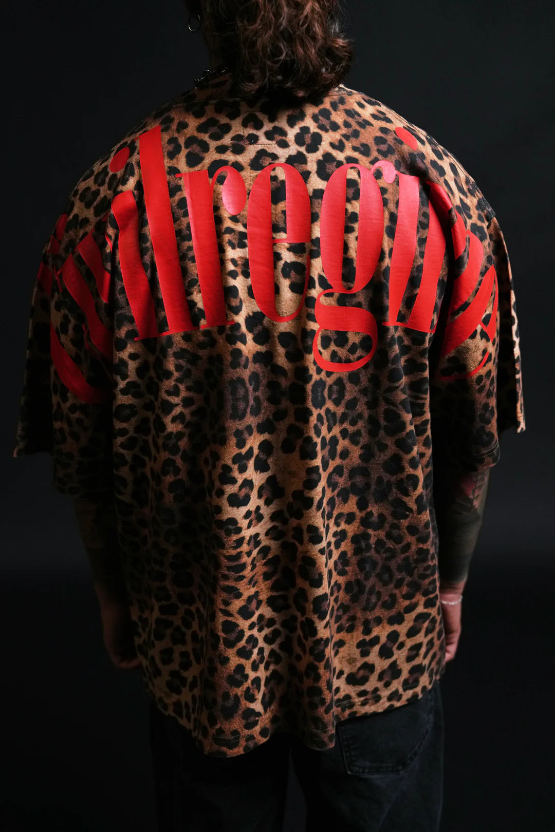 CONCRETE 199X OVERSIZED TEE IN LEOPARD