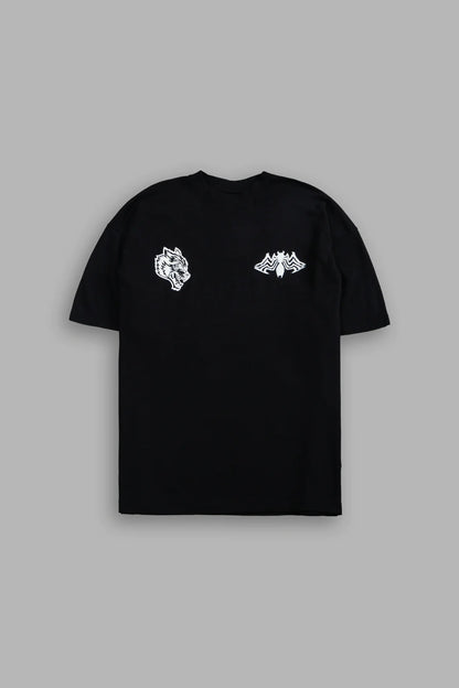 VENOM CHOPPER PREMIUM OVERSIZED TEE IN BLACK