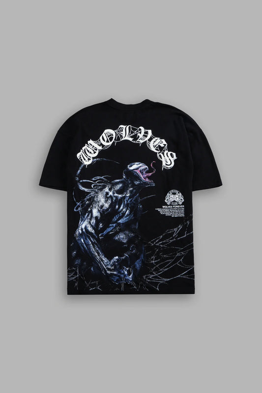 VENOM CHOPPER PREMIUM OVERSIZED TEE IN BLACK