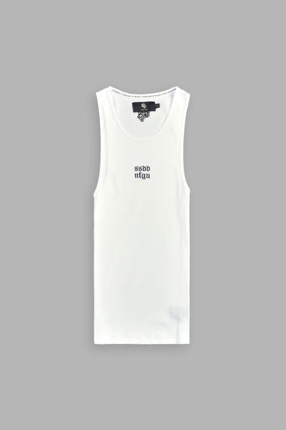 SSDDNFGU "RIBBED" TANK IN WHITE