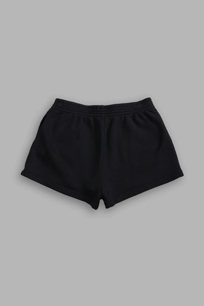 DUAL ELLIE SWEAT SHORTS IN BLACK