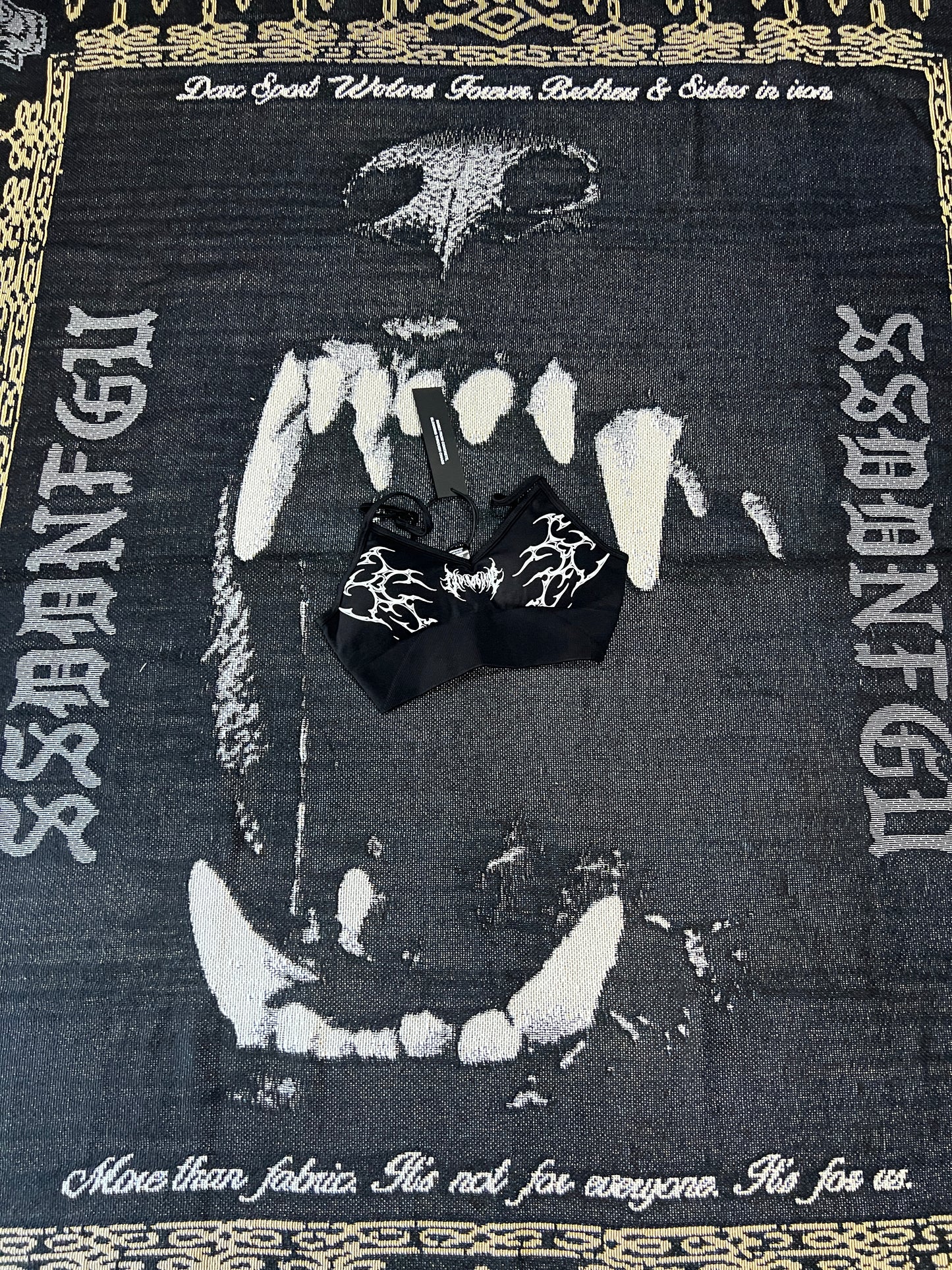 MIDNIGHT VEINS KELLY BRA IN BLACK