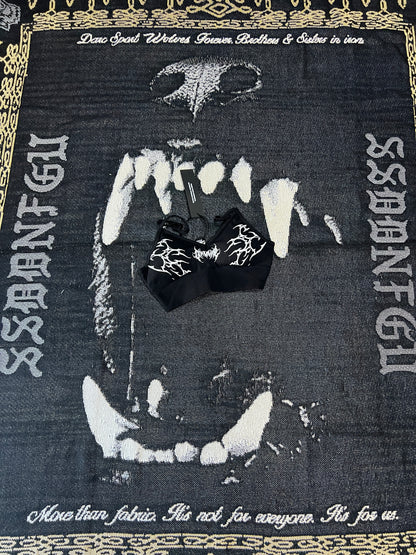 MIDNIGHT VEINS KELLY BRA IN BLACK