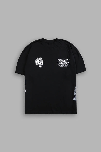 ITACHI UCHIHA SIDE BY SIDE SERIES PREMIUM TEE IN BLACK