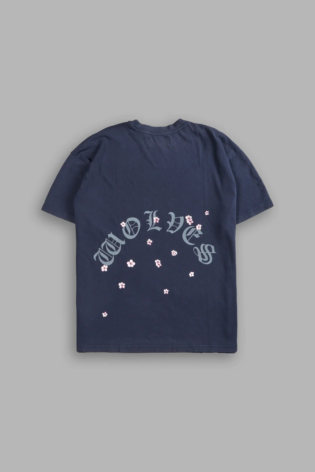 BLOOD THIRSTY KANJI "PREMIUM" OVERSIZED TEE IN MIDNIGHT BLUE