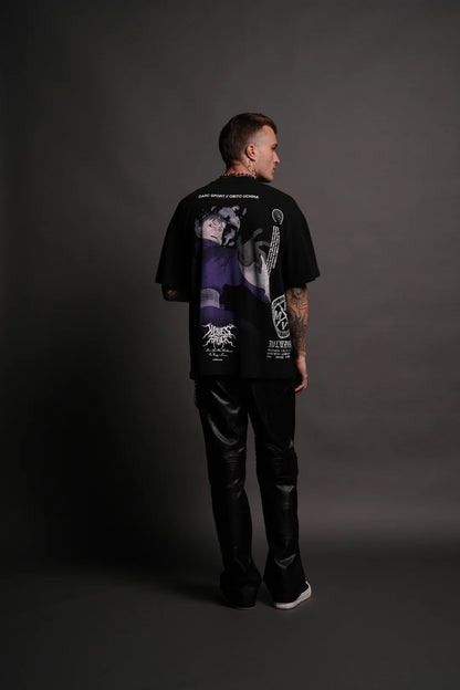 OBITO UCHIHA SIDE BY SIDE SERIES PREMIUM TEE IN BLACK