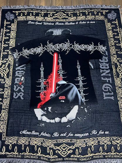 DARKNESS CALLS AMERICAN CLASSIC OVERSIZED TEE IN VINTAGE BLACK