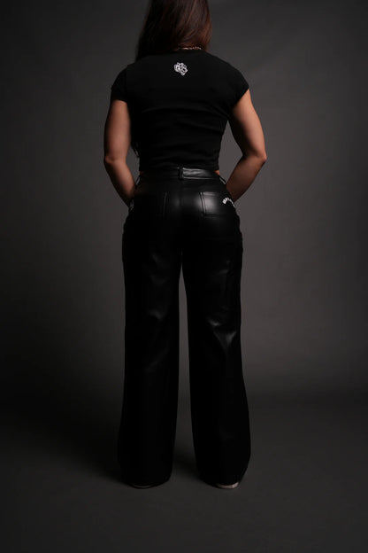 CHOPPER WOLF LEATHER LIRA SHE CARPENTER PANTS