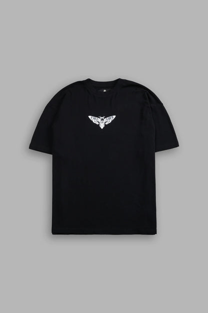 THROUGH THE FLAME UNISEX PREMIUM OVERSIZED TEE IN BLACK