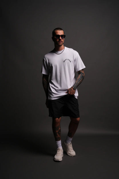 CHOPPER WOLF "PREMIUM CLASSIC" TEE IN WHITE