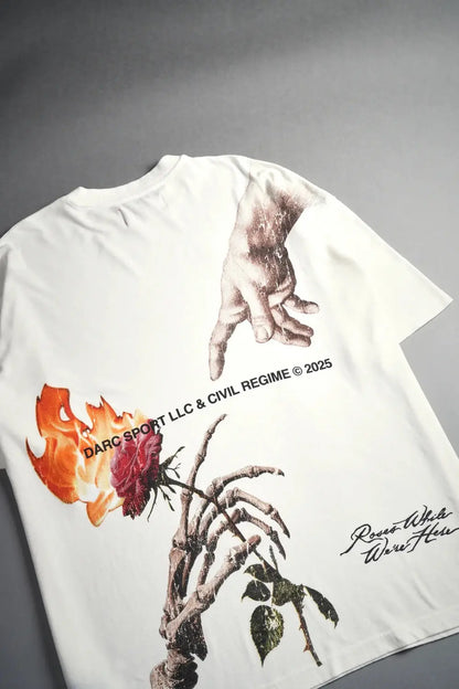 ETERNAL FIRE PREMIUM OVERSIZED TEE IN CREAM