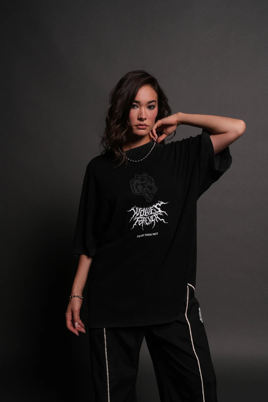 CASTED OUT "PREMIUM" OVERSIZED TEE IN BLACK