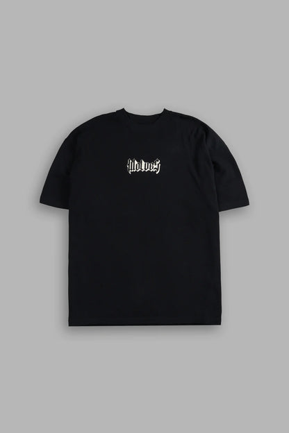 SSDDNFGU HESH UNISEX PREMIUM OVERSIZED TEE IN BLACK
