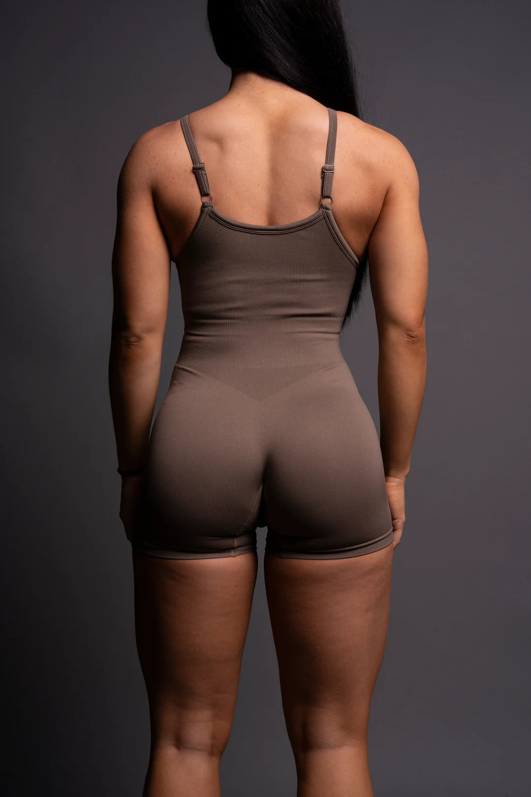 WESTERN WOLVES SONYA SEAMLESS BODYSUIT IN MOJAVE BROWN