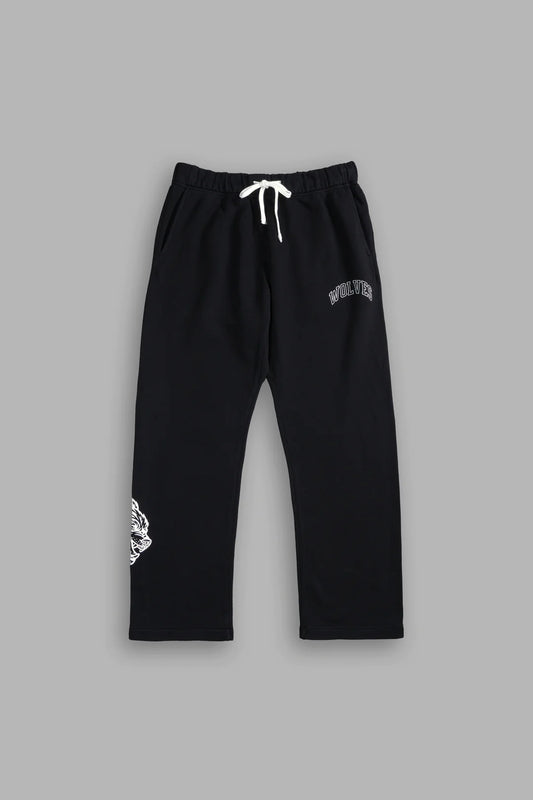 BIG WOLF LOYALTY BIGELOW SWEAT PANTS IN BLACK