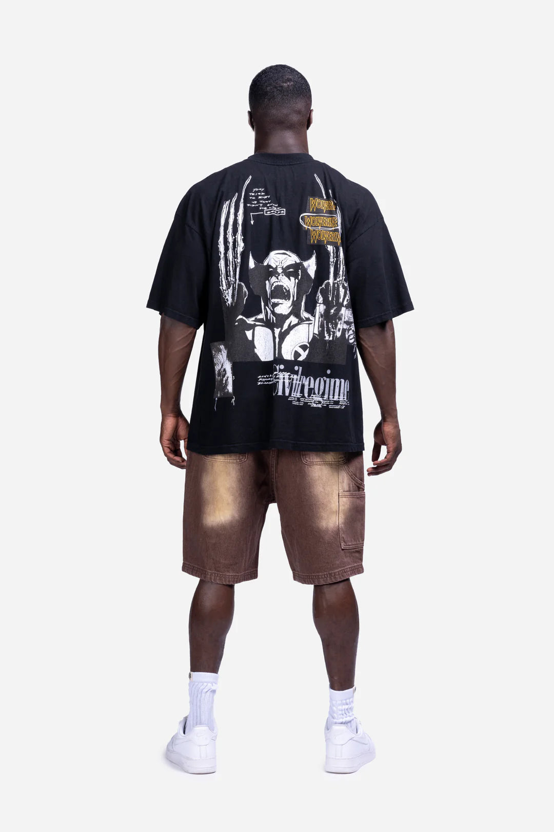 IN CHAOS WE BLOOM 199X OVERSIZED TEE IN BLACK