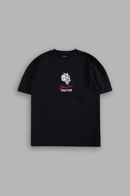 MAUL AND THE MOTH “GRUNGE” TEE IN BLACK