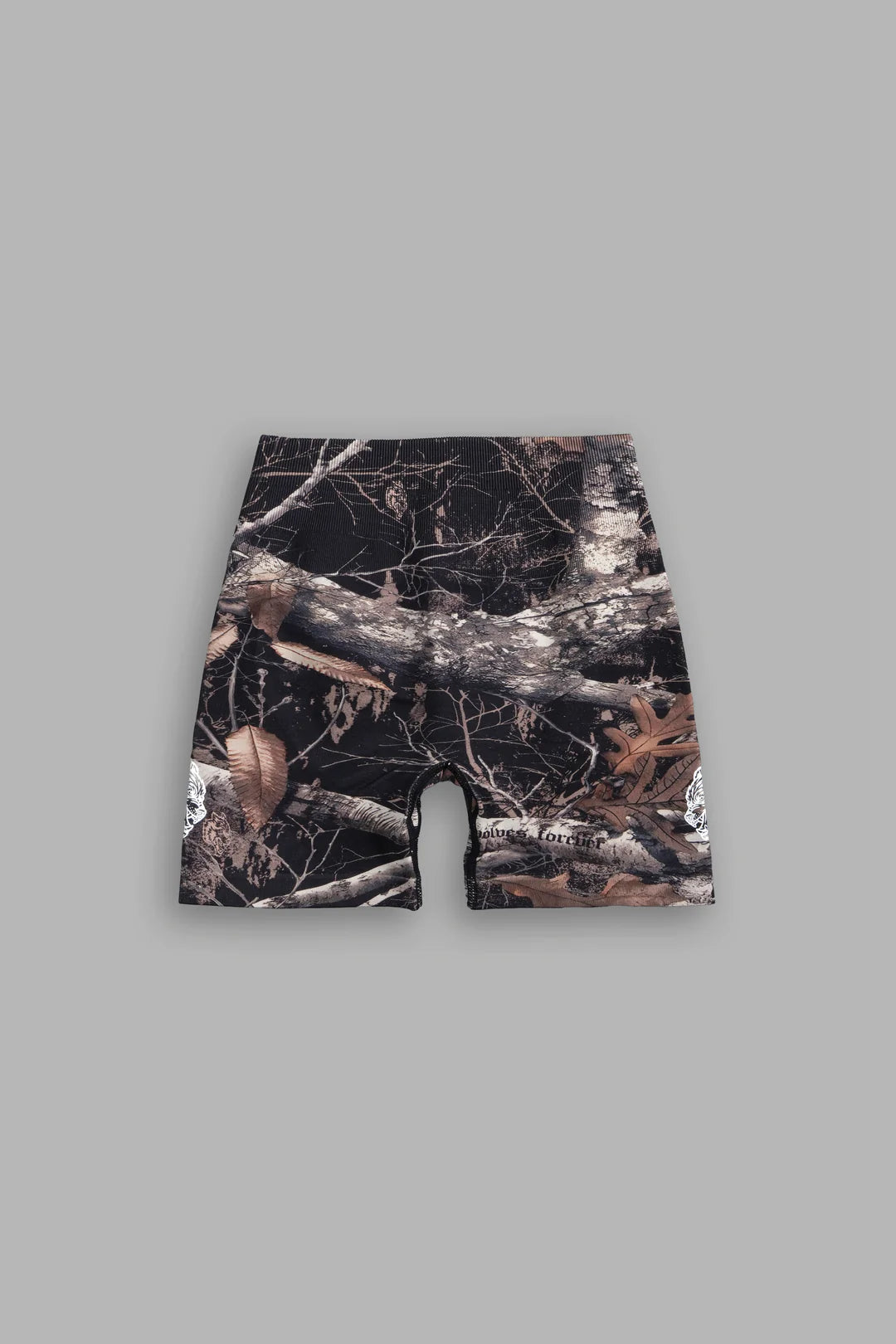 DUAL WOLF EVERSON SEAMLESS SHORT IN DARC BROWN WOODLAND