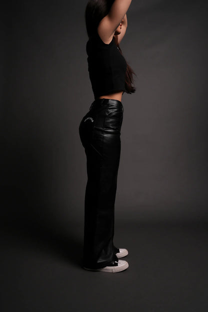 CHOPPER WOLF LEATHER LIRA SHE CARPENTER PANTS