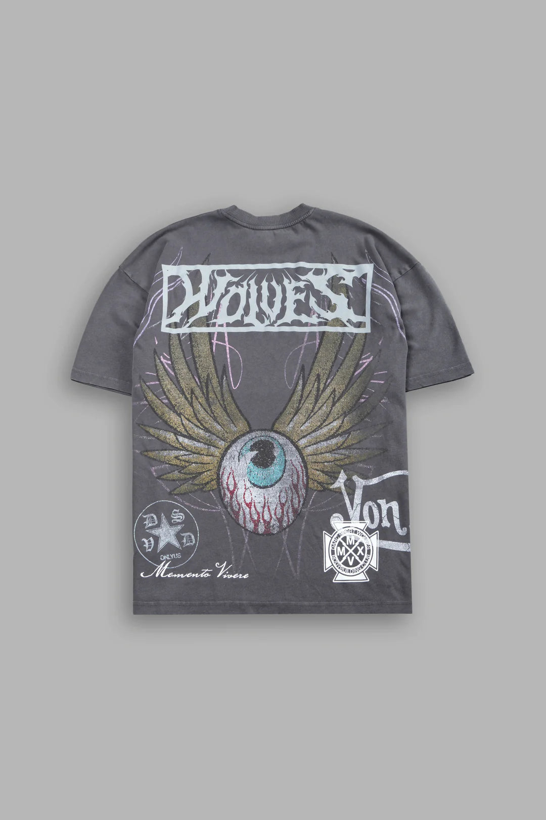 Darc Omen "Side-By-Side" Series Premium Tee in Slate Gray