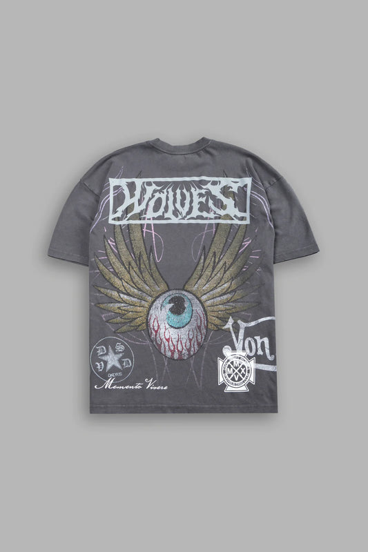 Darc Omen "Side-By-Side" Series Premium Tee in Slate Gray