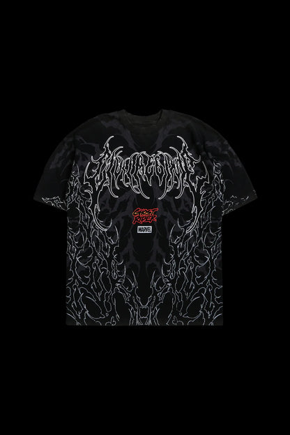 GHOST RIDER AND ME AMERICAN CLASSIC OVERSIZED TEE IN BLACK