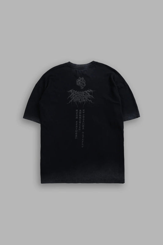 BLOOD MOON PREMIUM OVERSIZED TEE IN BLACK