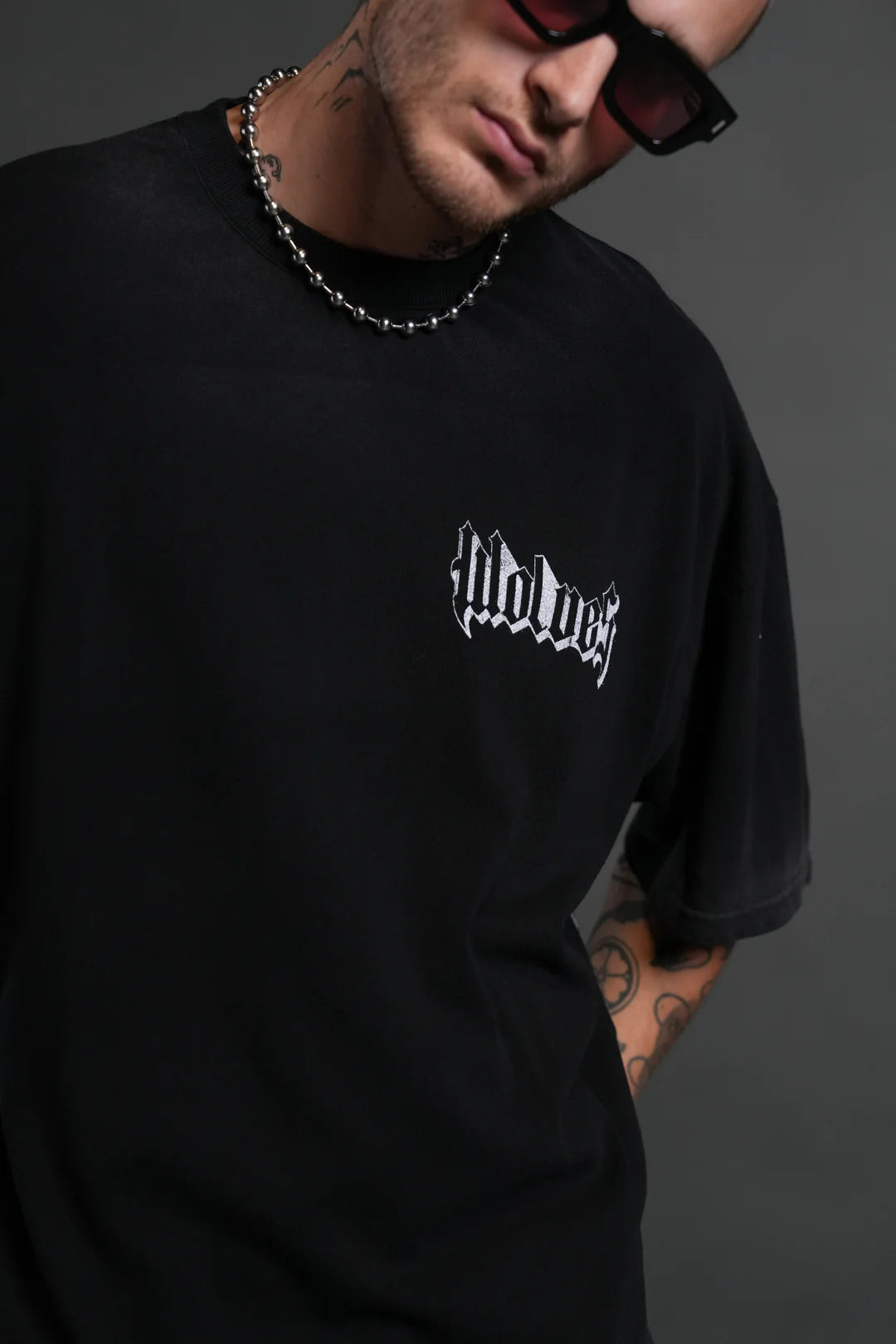 CONSUMED BY THE DARC PREMIUM OVERSIZED TEE IN BLACK