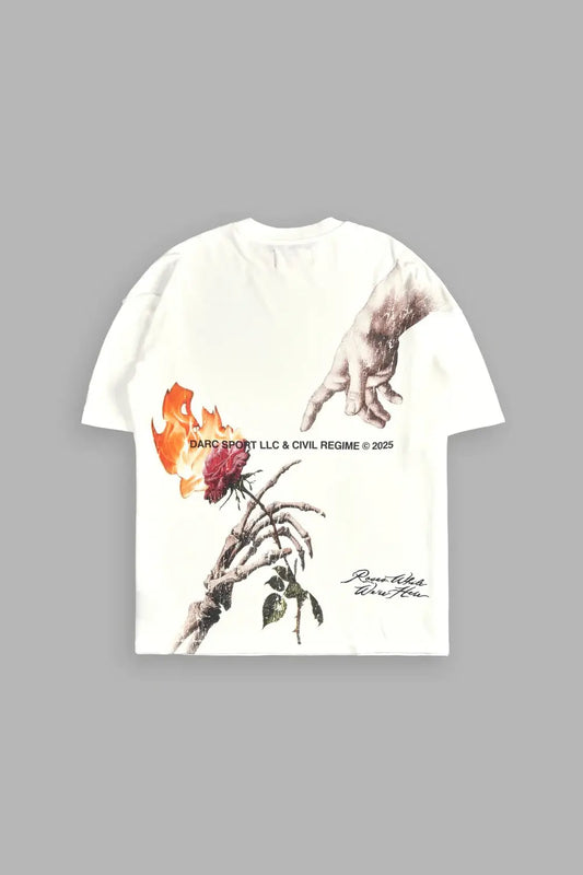 ETERNAL FIRE PREMIUM OVERSIZED TEE IN CREAM