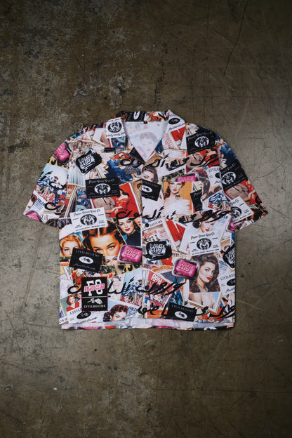 Save Yourself Cuban Collar S/S Shirt in All Over Print