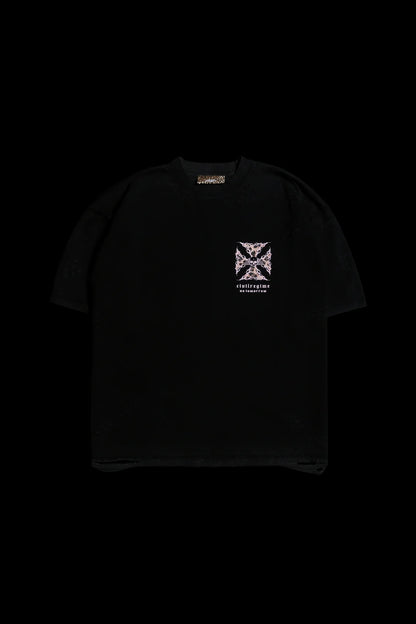 IRON SKULL FMR TEE IN LEOPARD/BLACK