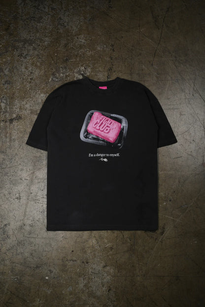 Danger To Myself American Classic Oversized Tee in Vintage Ashes