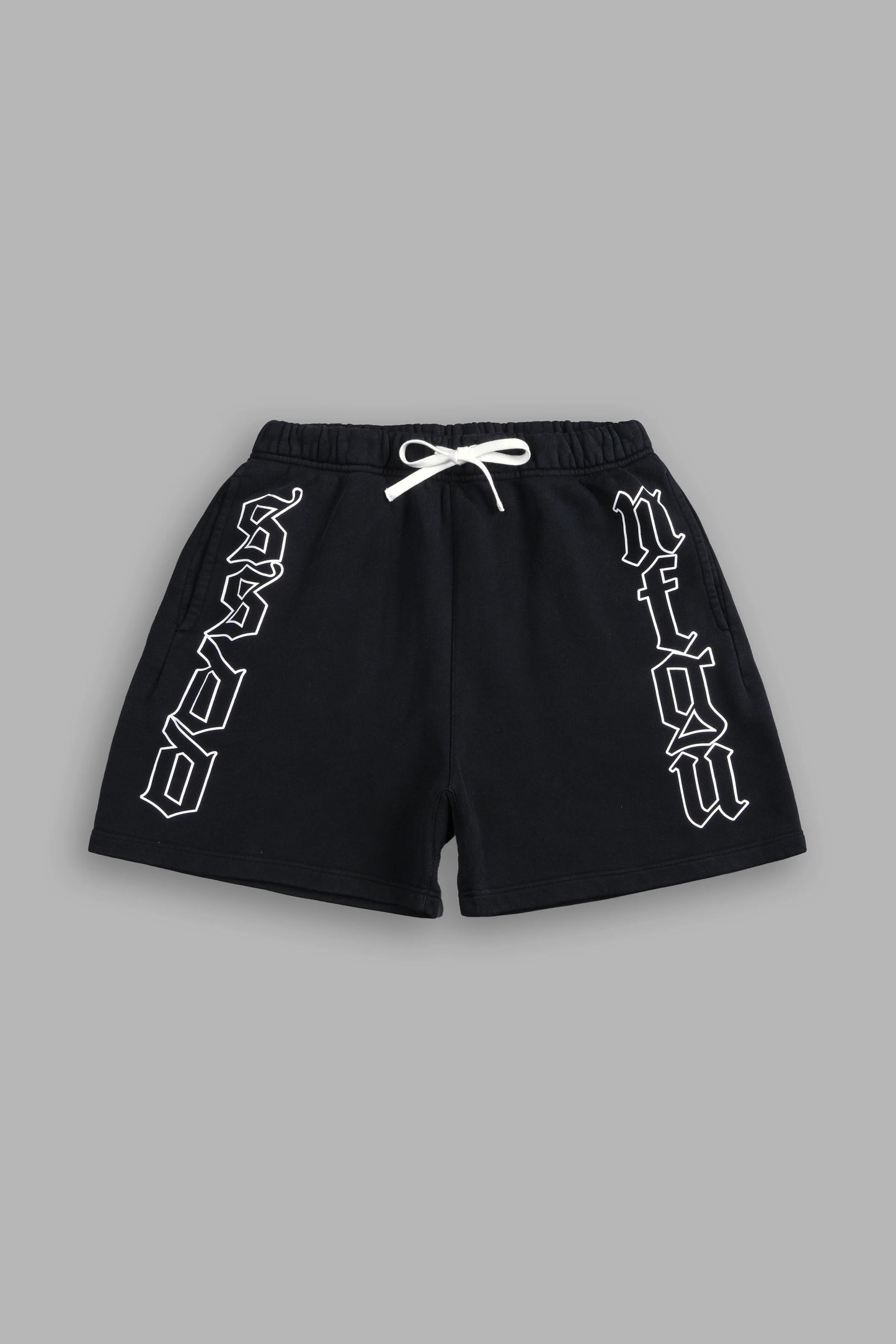 MANTRA POST LOUNGE SWEATS SHORTS IN BLACK