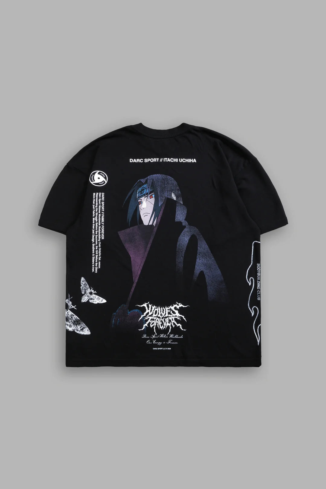 ITACHI UCHIHA SIDE BY SIDE SERIES PREMIUM TEE IN BLACK