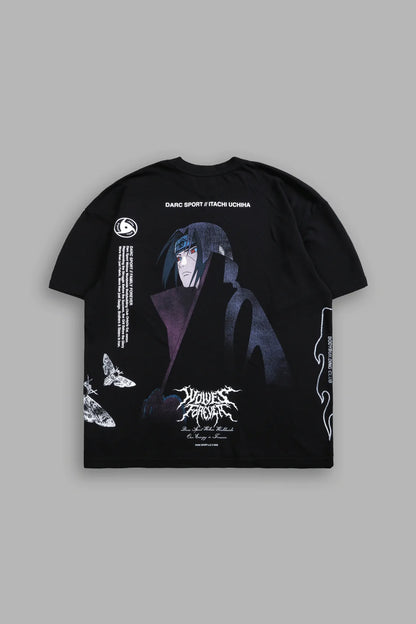 ITACHI UCHIHA SIDE BY SIDE SERIES PREMIUM TEE IN BLACK