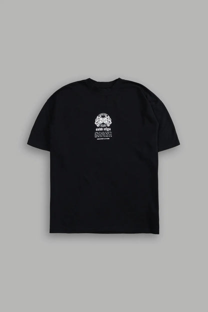 DEATH FACE OVERSIZED PREMIUM TEE IN BLACK