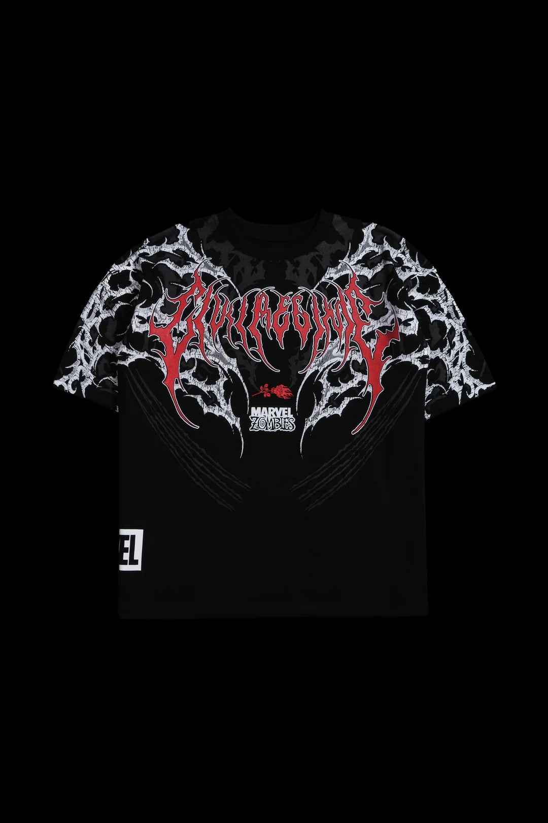 CAMISETA AMERICANA WOLVERINE ZOOMBIE OVERSIZED EN COLOR NEGRO