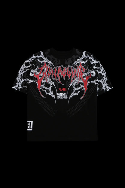 CAMISETA AMERICANA WOLVERINE ZOOMBIE OVERSIZED EN COLOR NEGRO