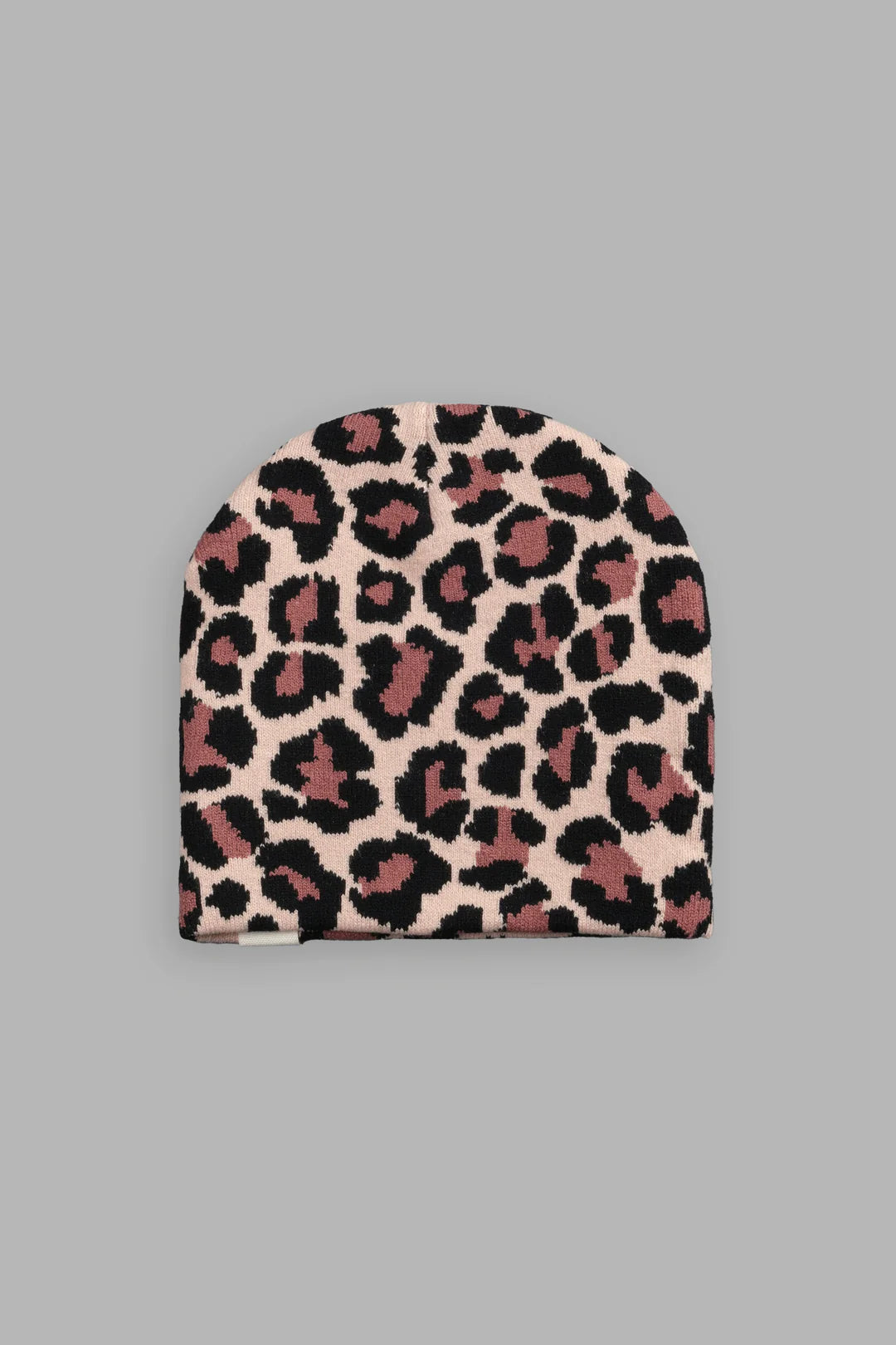 WOLF PATCH V2 CAP BEANIE IN CLAY LEOPARD